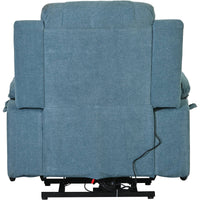 Blue Power Lift Chair Back Profile