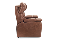 Rhodes Lift Chair Recliner, articulating headrest, acorn color