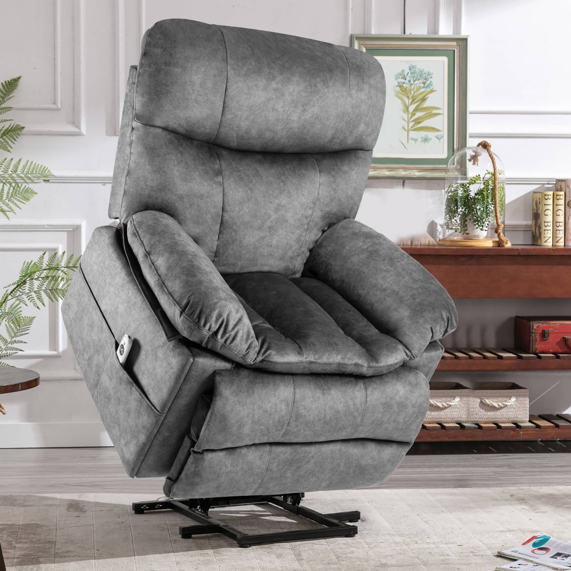 Oversized recliner with heat and 2024 massage